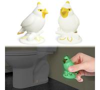 boeemi Fundas decorativas para pernos de inodoro con diseño de pájaro cardenal que brillan en la oscuridad, bonita decoración de baño natural, tapas de rosca luminosas de ácido poliláctico, ajuste
