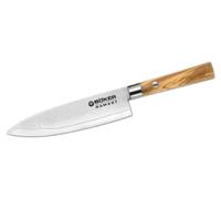 Böker Damascus Olive Utility Kitchen Knife