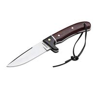 Böker Magnum Cuchillo de Caza ELK Especial con Hoja de 440A de 11 cm y empuñadura de palorosa de 11 cm 02GL685 para Caza, Pesca, Supervivencia y Bushcraft + Portabotellas de Regalo