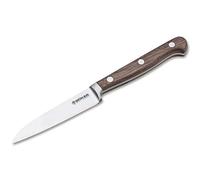 Böker Manufaktur Heritage 130902 - Cuchillo para verduras (madera de nogal y acero inoxidable, longitud de la hoja: 9 cm), color marrón y plateado