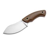 Böker Plus Nessmi Pro - Cuchillo Fijo de Acero D2 y Material Compuesto en Color marrón, 16 cm