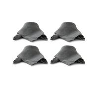 Boel & Jan Servilleta de lino Mandela 40x40 cm 4-pack Gris