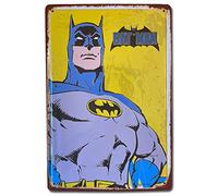 BOEMY Chapa Decorativa de Metal [ Superhéroes/Batman ] | Decoración Retro de Super Heroes | Medidas 20x30 cm. [ Carteles Metálicos para Cocina, Salón, Despacho, Bar, Restaurante ... ]