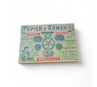 BOEMY Papier d’Arménie Original - Caja Vintage con 12 Libritos Tradition | Papel Perfumado Ambiental | Fragancia Clásica Natural | Purifica y Aromatiza el Hogar