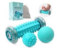 BOENFU Juego de 3 rodillos para masaje de pies y pelotas, para aliviar el dolor muscular