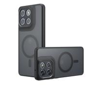 BoerHang Funda Compatible con Motorola Moto G86/G86 Power Funda Protectora Magnética, [Antihuellas y Antiarañazos] Funda Protectora Esmerilada Translúcida.Negro