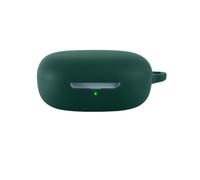 BoerHang Funda Compatible con Shokz OpenFit Air 2 | Funda Protectora de Silicona a Prueba de Golpes [LED Frontal Visible] Compatible con Shokz OpenFit Air 2.Verde oscuro
