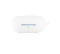 BoerHang Funda Compatible con Shokz OpenFit Air 2 | Funda Protectora de Silicona a Prueba de Golpes [LED Frontal Visible] Compatible con Shokz OpenFit Air 2.Blanco