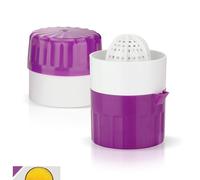 Börner Exprimidor Manual - Prensa para Cítricos con Recipiente - Violeta | Para Naranjas, Limones & Uvas - Fácil Limpieza - Sin BPA - Prensa Manual con Cono de Plástico - Made in Germany