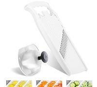 Börner Onda-Gofre PowerLine Cortador de Verduras Ondulado + Protector de Dedos (Set de 2 Piezas) • Corte Ondulado/Gofre • Para Patatas Rejilla y Patatas Fritas • Color: Blanco