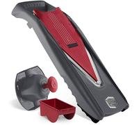 Börner Reston Lloyd Mandolina Slicer Vital (juego básico) • Cortador en V con 10 estilos de corte y soporte de alimentos de seguridad • Cortador de cocina ajustable y función de apósito