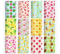 Boerni 12 cuadernos pequeños de frutas de verano con temática de frutas de 4.92 x 3.15 pulgadas, bonito diario de bolsillo para niños, adultos, escuela, aula, fiesta, regalos, bolsa de regalo, regalo