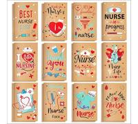 Boerni 12 cuadernos pequeños para enfermera, blocs de notas de bolsillo para la semana de enfermera, bloc de notas de agradecimiento para agradecimiento, graduación, jubilación, suministros de oficina