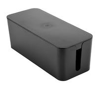 Boerunid Caja de gestión de cables, caja de almacenamiento de cables, para ocultar los enchufes, adecuado para el hogar/la oficina (negro)
