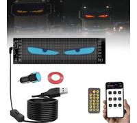 BOERYOU Devil Eyes Light For Cars For Car Windows, Programmable Flexible Matrix Screen, DIY Car Dynamic Led Smart Colorful Eye Lamp Soft Screen with App Remote Control(7 * 17CM/2.76 * 6.8IN)