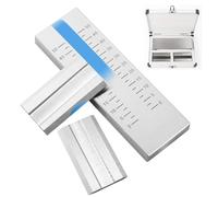 BOERYOU Medidor de finura de acero inoxidable de una sola ranura, finura de molienda de un solo canal, medidor de amoladora, calibre 25 um, 50 um, 100 um, 150 um disponible (0-150 um)