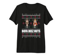 BOFA DEEZ Nuts - Suéter Feo de Navidad con diseño de Cascanueces Divertido Camiseta Premium
