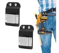 Bofanze 2 Piezas Soporte de Taladro para Cinturón Porta Herramientas para Cinturón Soporte para Cinta Métrica Funda para Taladro Clip de Cinturón para Taladro para Cintas Métricas,Taladradoras