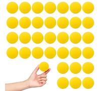 Bofanze 30 Piezas Bolas de Esponja Amarillas, 4,5cm Bolas de Espuma Mágicas Suave de Espuma Pequeñas Suave de Esponja Supersoft Amarillas para La Magia Cotidiana