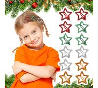BOFUNX 12pcs Pinzas para el Pelo con Diseño de Estrella Y2K Clips de Metal Horquillas Antideslizantes Accesorios para el Cabello para Mujeres Niñas