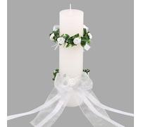 BOFUNX 2pcs Decoración de Velas Anillo Corona Guirnalda de Velas Protector de Goteos de Velas Colector de Gotas de Velas Protección Antigoteo Portagotas Adorno de Comunión Bautizo Boda Fiestas
