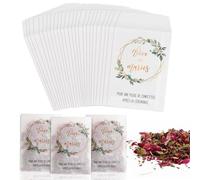 BOFUNX 50pcs de Bolsas de Papel Confeti de Boda Bolsitas Translúcida Vive les Mariés en Francés Regalo Recuerdo de Boda para Pétalos Caramelos Arroz Flores Semilla Fiestas