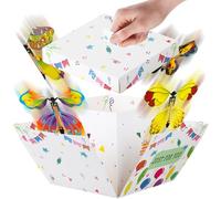 BOFUNX Caja de Regalos Caja de Sorpresa Creativo de Regalo con Mariposas Voladoras DIY Bricolaje Explosión Surprise Gift Box para Cumpleaños Bodas Navidad