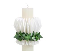 BOFUNX Decoración de Velas de Comunión Protector de Goteos de Velas Colector de Gotas de Velas Protección Antigoteo Portagotas Adorno para Mesa de Vela para Comunión Bautizo Boda Cumpleaños