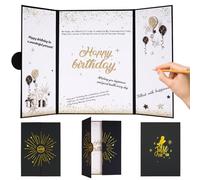 BOFUNX Tarjetas de Felicitación Cumpleaños Postal Original Grande Carta Felicitaciones Regalo para Feliz Cumpleaños a Familias Amigos Niños 44x30cm