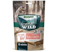 Bogar - Simply Wild - Chuches Gatos - Snack para Gato con Sabor a Salmón - Comida Gatos Natural Complementaria para Felinos Adultos - 50g - Ideal para los Momentos de Interacción Diarios