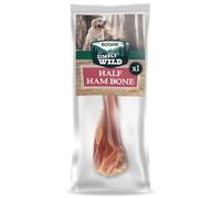 Bogar - Simply Wild - Chuches para Perros - Alimento para Perros como Complemento de la Alimentación - Medio Hueso de Jamón Natural - 100% Cerdo Seco - Ayuda a la Masticación y Salud Dental