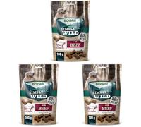 Bogar - Simply Wild - Chuches para Perros - Snacks para Perros De Todos Los Tamaños como Complemento Alimenticio - Huesos Suaves - Premios con Sabor A Ternera - 100G (Paquete de 3)