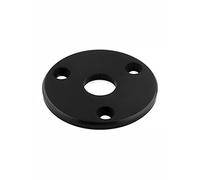 Bogart Guitarra Jack Socket Plate Round Metal Salida Jack Placa Cubierta para Guitarra Bajo Ukulele Banjo Mandolina con Tornillos de Montaje Negro. HJ 008-BK