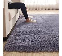 BOGAZY Alfombra Salon Alfombra de Lana Seda ecológica Manta Dormitorio Alfombras The Carpet(Grey,60 * 160cn)