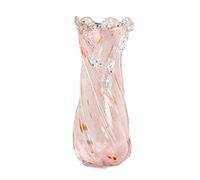 BOGAZY Jarrón Decorativo Jarrón de Vidrio Moderno Ola Creativa Rosa jarrón Sala de Estar decoración doméstico jarrones de Mesa Terrarium decoración jarrón Regalos Jarrón florero(Size:41cm)