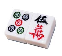 BOGAZY Majong Mah Jong Chinese Mahjong 144 Juegos De Mahjong Tradicionales Chinos Adecuados For Viajes Y Reuniones Mahjong Juego Mesa(46mm)