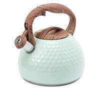 BOGAZY Tetera para Estufa Tetera Silbante De Acero Inoxidable 2,8 L, con Asa para Cocina, para Estufa Gas, Inducción Hervidor(Grün)