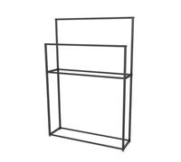 BOGAZY Toallero Toallero Independiente De 4 Niveles, Soporte Toalla Hierro, Nórdico para Dormitorio, Cuarto Lavado Independiente(A-Black)