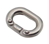 BOGEEL 1 conector de eslabones de cadena, acero 316 de grado marino, conexiones divididas, anclajes de barco, eslabones de cadena