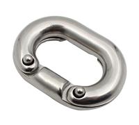 BOGEEL 1 conector de eslabones de cadena, acero 316 de grado marino, conexiones divididas, anclajes de barco, eslabones de cadena