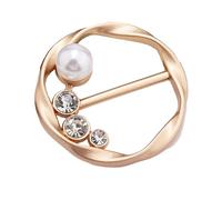 BOGEEL Broche de moda anudado para mujer, broche de chal, clip de esquina en la cintura, cierre anudado para camisa, decoración de bufandas de seda