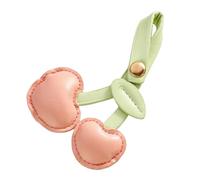 BOGEEL Llavero de cerezas para bolso, accesorio de moda de piel sintética, llavero de frutas para mujer, decoración de bolso