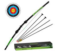 Bogenkönig Flecha & Arco Set 110cm Fibra de Vidrio 15lb 6,8kg Tiro con Arco