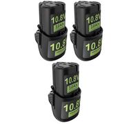 BOGJFC 10.8V 3000mAh 18650 Batería Li-Ion Pack Compatible for STIHL Cortasetos Aspirador De Mano FSA30 HSA26 HSA30 HSA40 GTA26 GTA40 BGA30 RCA20(3PCS)