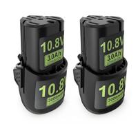 BOGJFC 10.8V 3000mAh 18650 Batería Li-Ion Pack Compatible for STIHL Cortasetos Aspirador De Mano FSA30 HSA26 HSA30 HSA40 GTA26 GTA40 BGA30 RCA20(2pcs)
