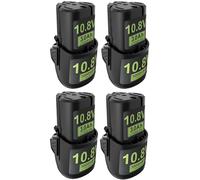 BOGJFC 10.8V 3000mAh 18650 Batería Li-Ion Pack Compatible for STIHL Cortasetos Aspirador De Mano FSA30 HSA26 HSA30 HSA40 GTA26 GTA40 BGA30 RCA20(4pcs)