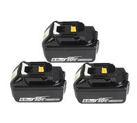 BOGJFC 18V 6Ah/5Ah/3Ah Batería Li-Ion De Repuesto Para Herramientas Inalámbricas Compatible Para Makita BL1860 BL1840 BL1830B BL1850 BL1815 Con Indicador LED Y Protección Múltiple(3PCS 6.0Ah)