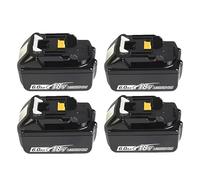 BOGJFC 18V 6Ah/5Ah/3Ah Batería Li-Ion De Repuesto Para Herramientas Inalámbricas Compatible Para Makita BL1860 BL1840 BL1830B BL1850 BL1815 Con Indicador LED Y Protección Múltiple(4PCS 6.0Ah)