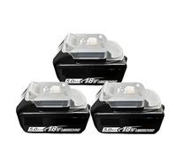 BOGJFC Batería 18V 5Ah/6Ah Li-Ion Sustitución Para Compatible Con Makita DGA504 DTD173 TW004G DTW700 Con BMS Indicador LED Celdas 18650(3PCS 5Ah)