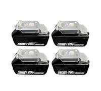 BOGJFC Batería 18V 5Ah/6Ah Li-Ion Sustitución Para Compatible Con Makita DGA504 DTD173 TW004G DTW700 Con BMS Indicador LED Celdas 18650(4PCS 6Ah)